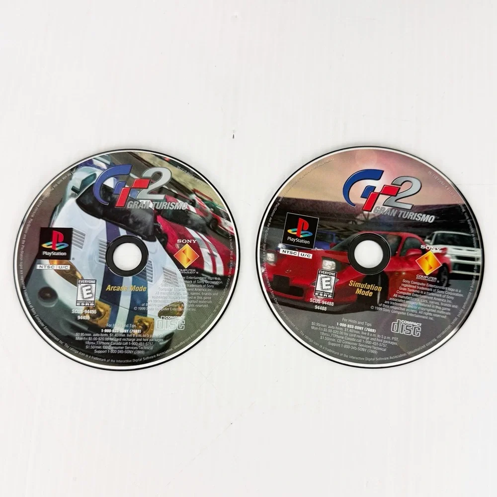 Gran Turismo 2 Video Game for Sony PlayStation 1 PS1 Black Label Complete
